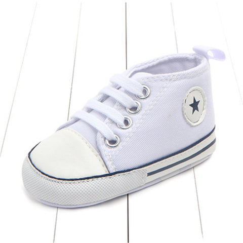 Image of Newborn Baby Boys Girls First Walkers Shoes Infant Toddler Soft Sole (Key word for Free Checkout: Free Baby Shoe)