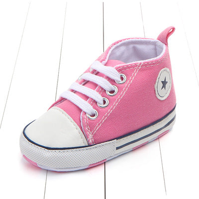Image of Newborn Baby Boys Girls First Walkers Shoes Infant Toddler Soft Sole (Key word for Free Checkout: Free Baby Shoe)
