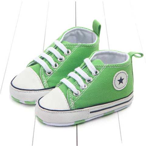 Image of Newborn Baby Boys Girls First Walkers Shoes Infant Toddler Soft Sole (Key word for Free Checkout: Free Baby Shoe)