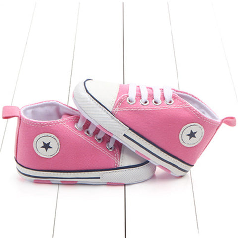Image of Newborn Baby Boys Girls First Walkers Shoes Infant Toddler Soft Sole (Key word for Free Checkout: Free Baby Shoe)