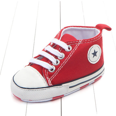 Image of Newborn Baby Boys Girls First Walkers Shoes Infant Toddler Soft Sole (Key word for Free Checkout: Free Baby Shoe)