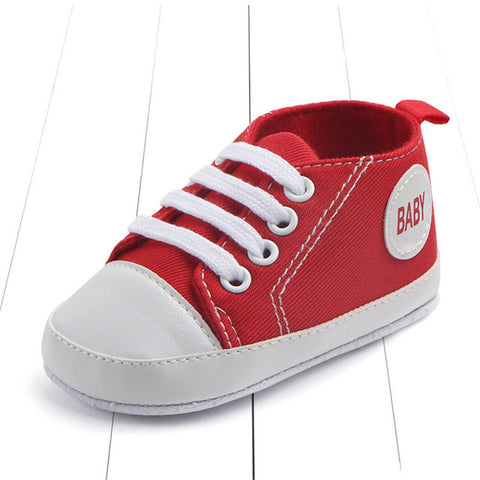 Image of Newborn Baby Boys Girls First Walkers Shoes Infant Toddler Soft Sole (Key word for Free Checkout:  Free Baby Shoe)